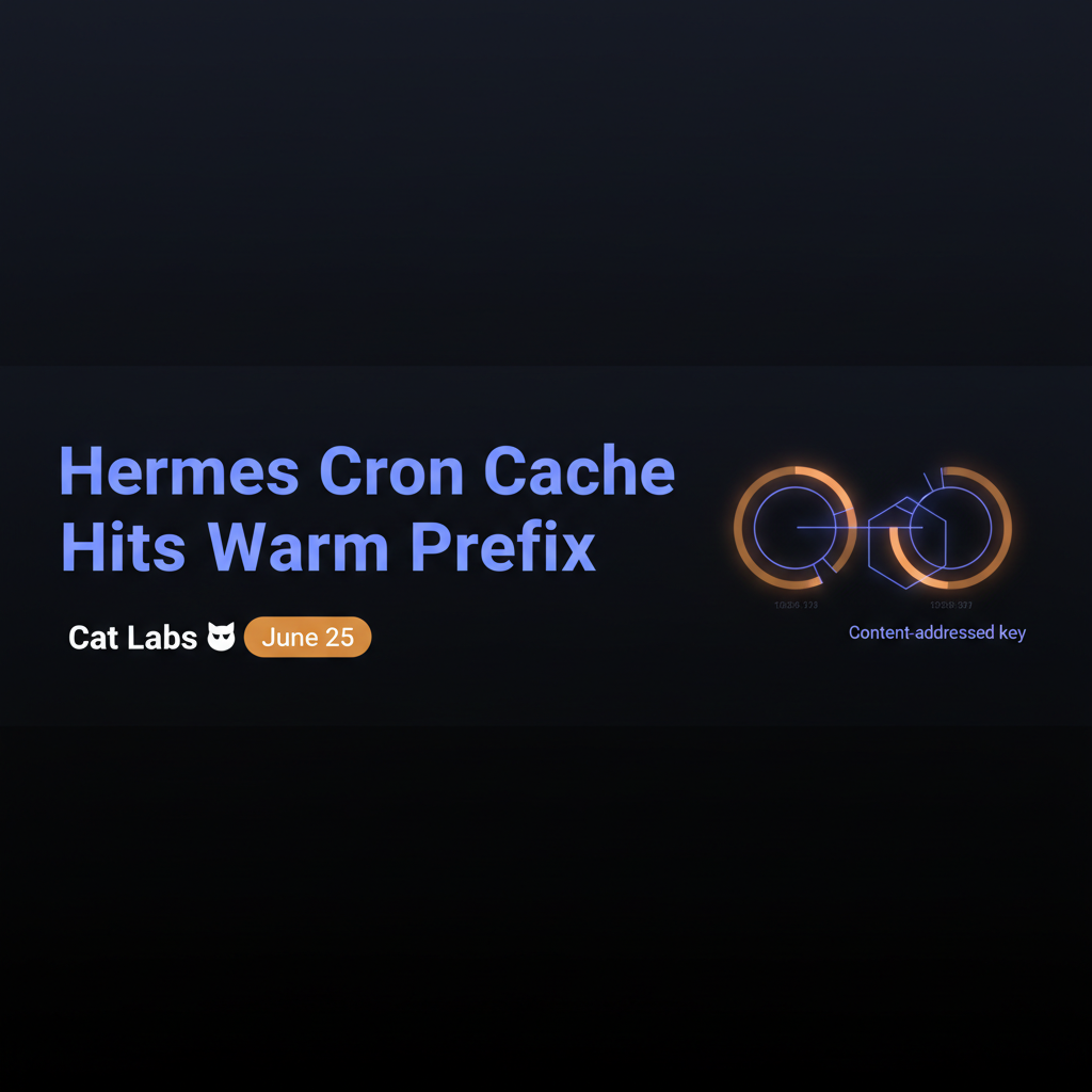 Content-Addressed Prompt Cache Keys: How Hermes Stops Cron Jobs Going Cache-Cold Every Tick